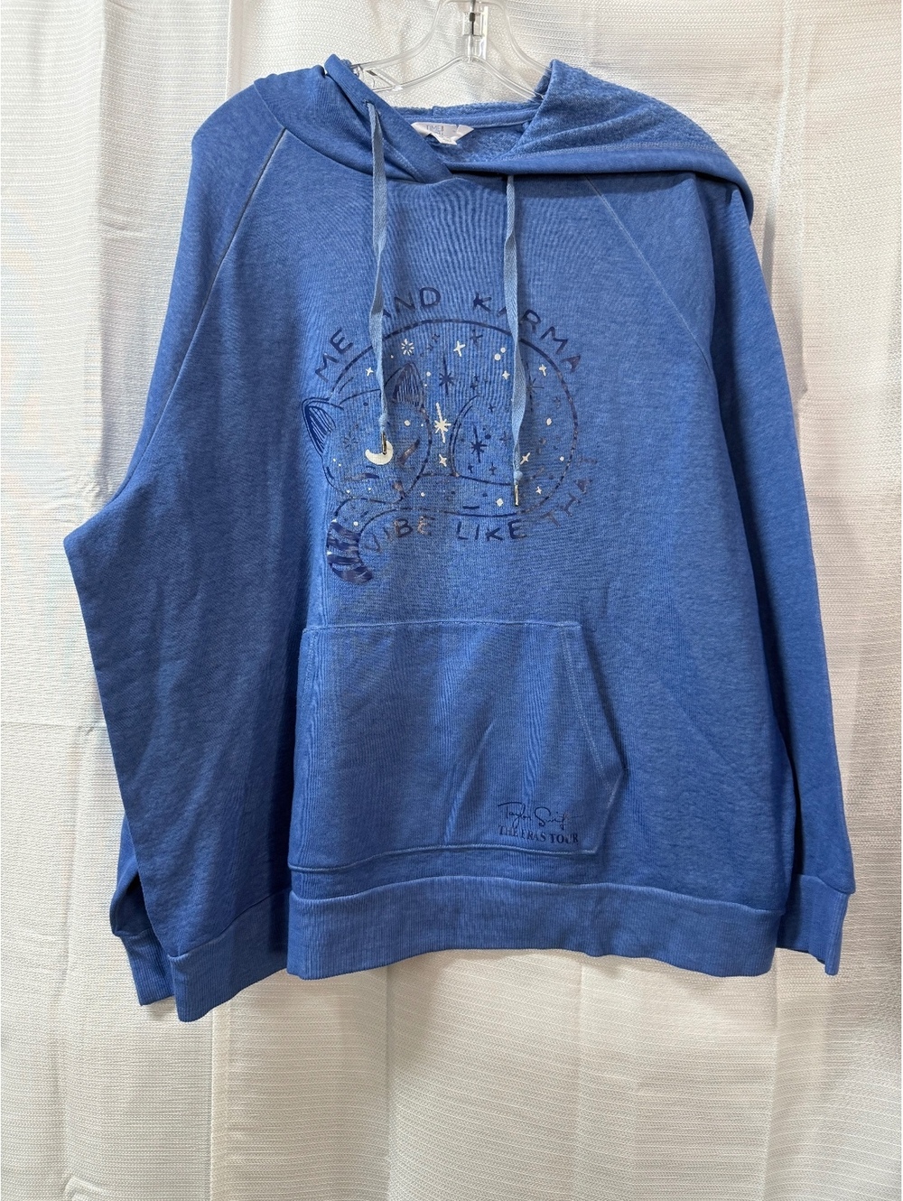 Time and Tru Blue Hoodie Taylor Swift The Eras Tour XL (16-18)